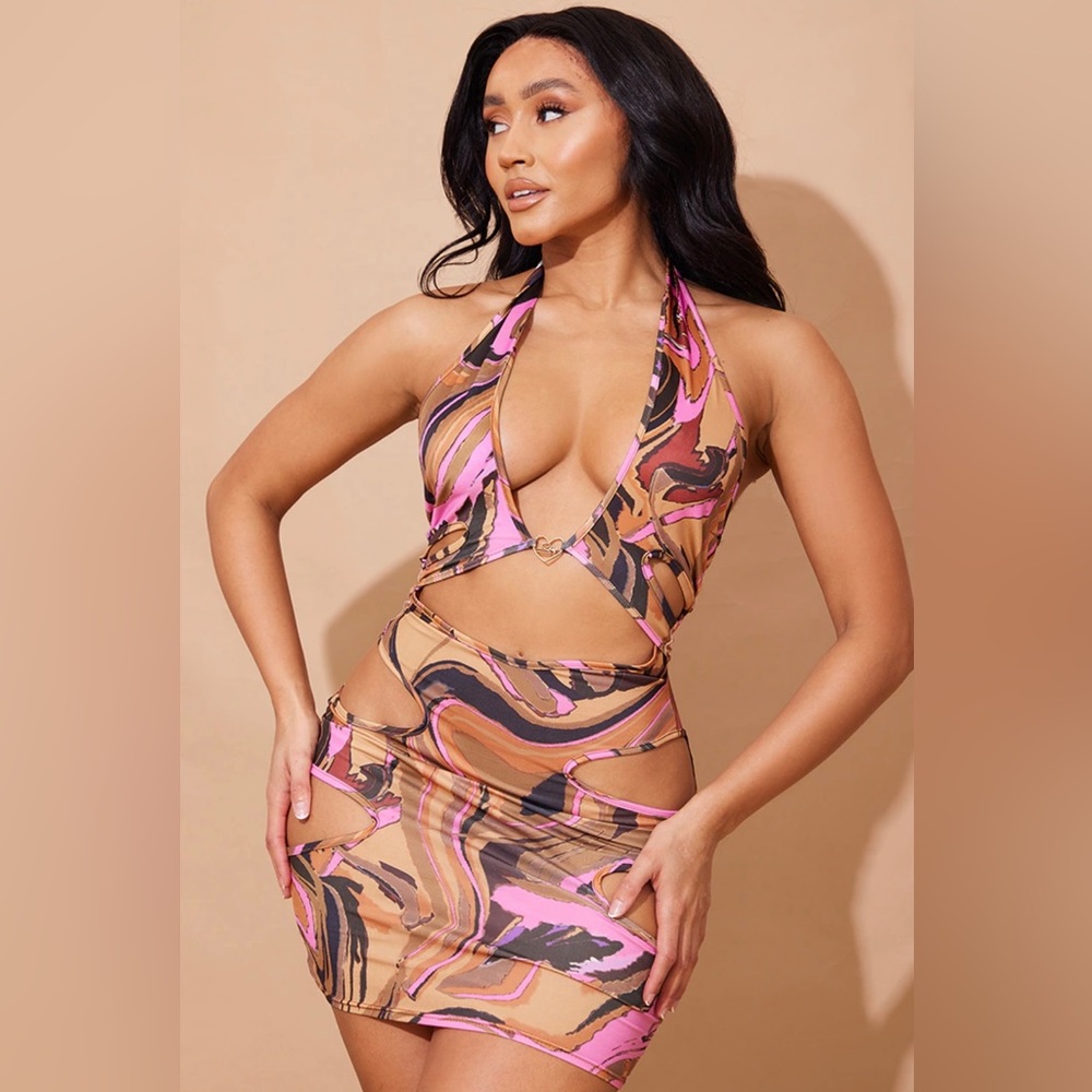 PrettyLittleThing Halterneck Dress